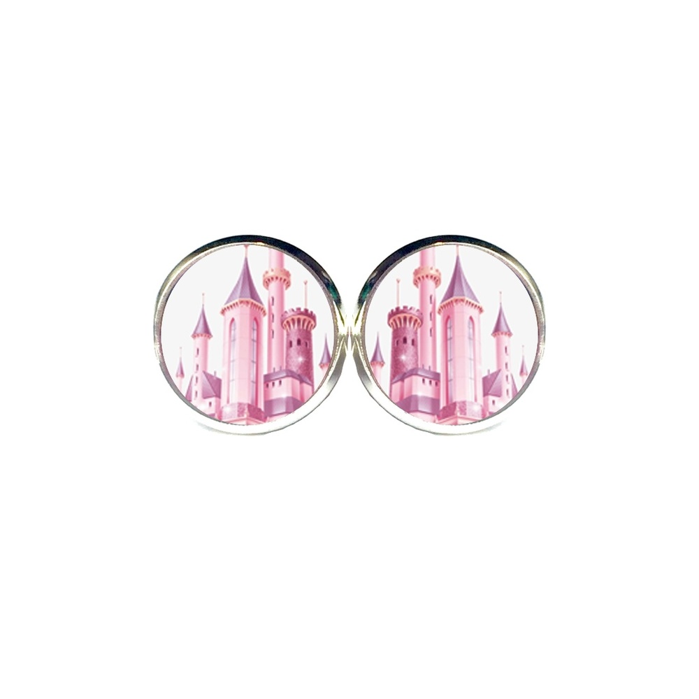 Pink Castle Earrings - Princess